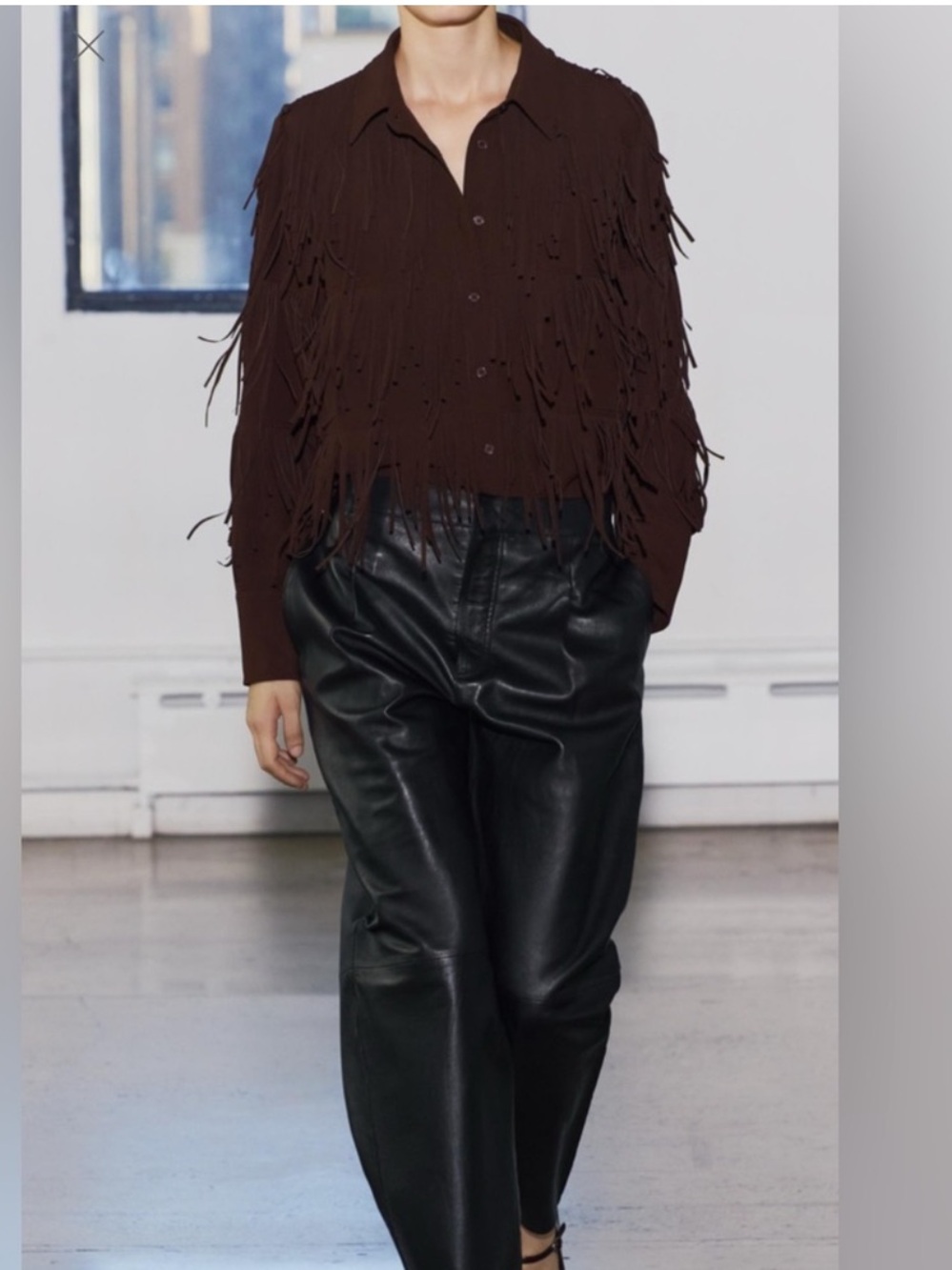 NWT ZARA BOHO FRINGE JACKET - Picture 5 of 9